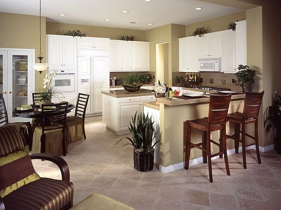 kitchen of model home