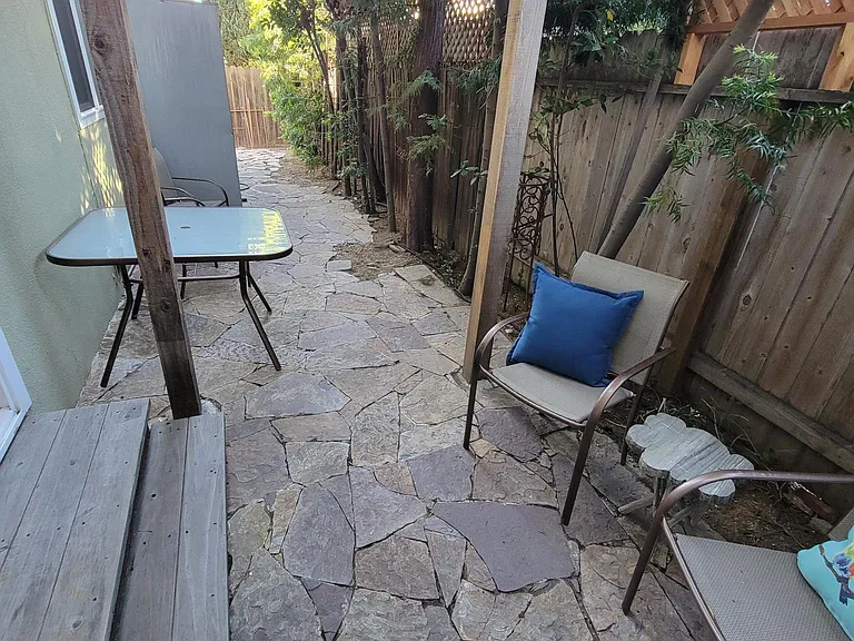 View of the whole patio/yard