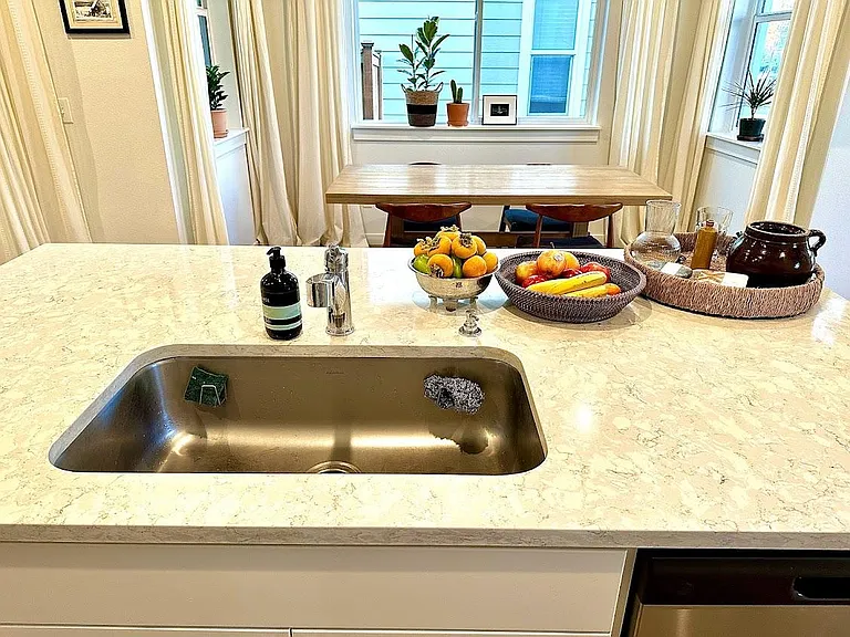 First Floor - Kitchen Island and dining view