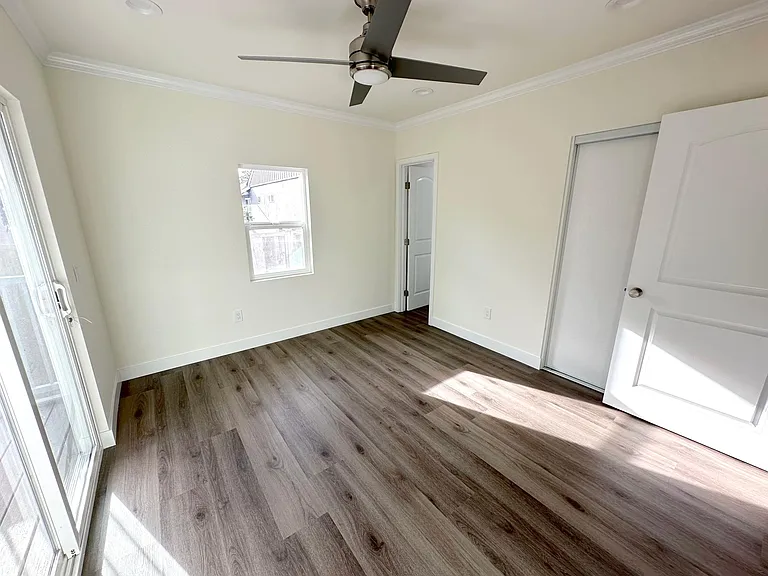 Bedroom #2 with room off next to the patio door