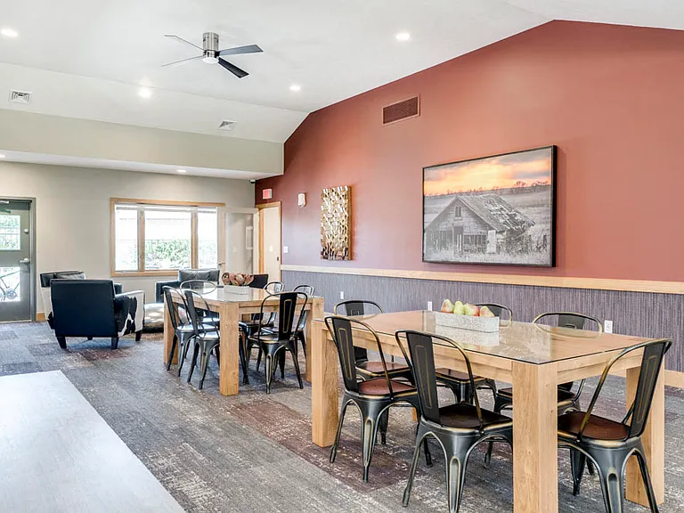 Our spacious clubhouse is ideal for gatherings and events.