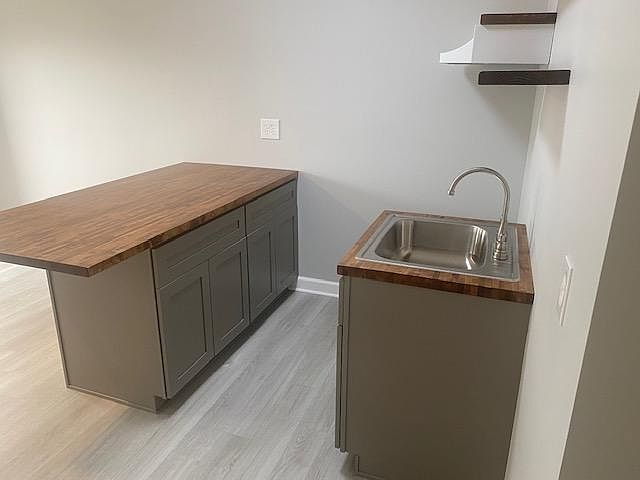 Kitchen before appliances were installed