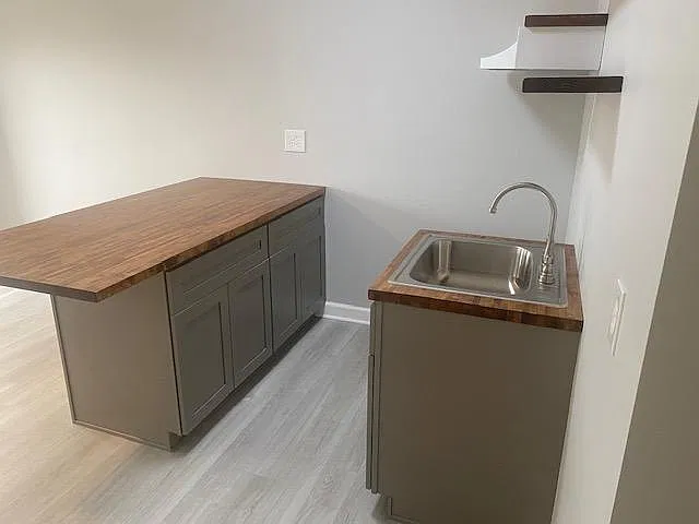 Kitchen before appliances were installed