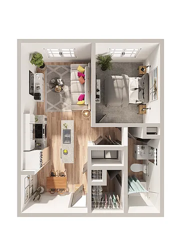 Floor plan A1E