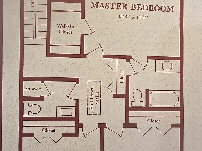 Retreat to the oversized primary suite, measuring approximately 15' by13', and enjoy the privacy of your own ensuite bathroom and spacious walk-in closet.