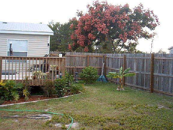side of back deck