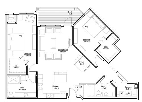 Floor plan 2PF