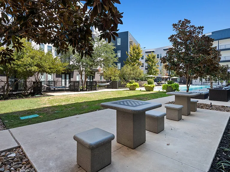 Community Chess Boards at Abstract at Design District