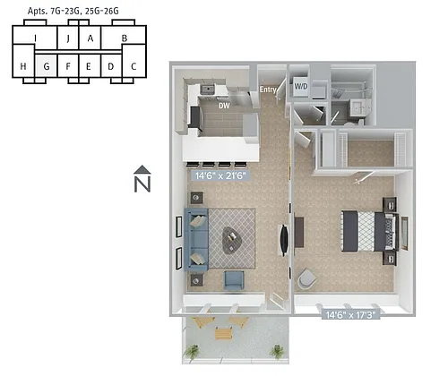 Floor plan Furnished-f-A11-840SF-7G-26G
