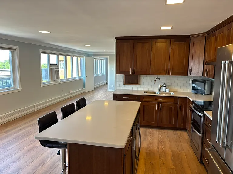 Kitchen side view facing towards Living Room