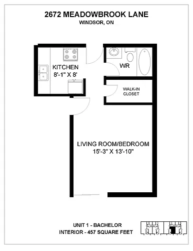 Floor plan Studio