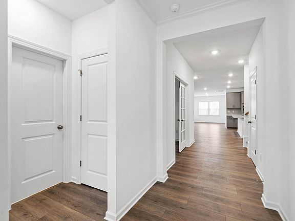 Front door entrance into home