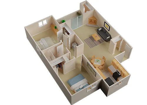 Floor plan Dorchester Short Term Lease