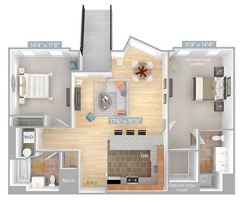 Floor plan B1-1027-1036