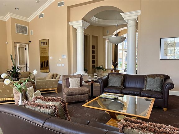 Community clubhouse at Carmel Heights Apartments in San Diego, California.