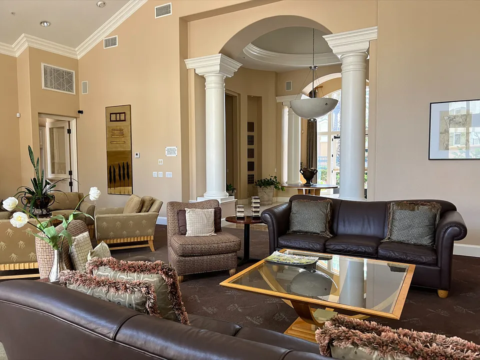 Community clubhouse at Carmel Heights Apartments in San Diego, California.
