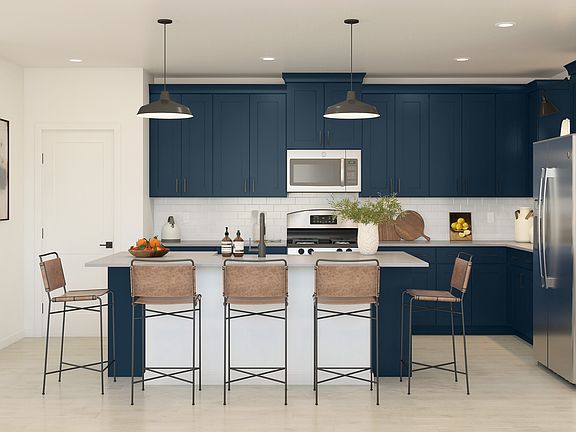 Kitchen with spacious island