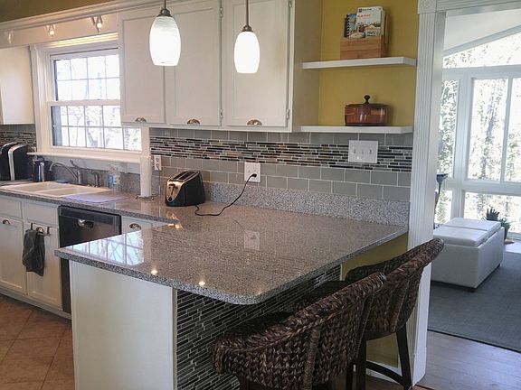 Kitchen view from dining rm