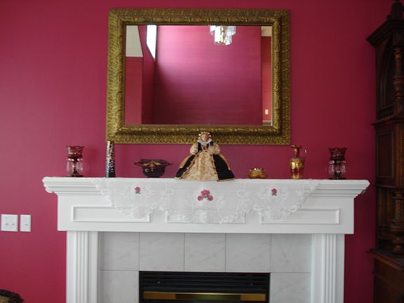 Fireplace in living room