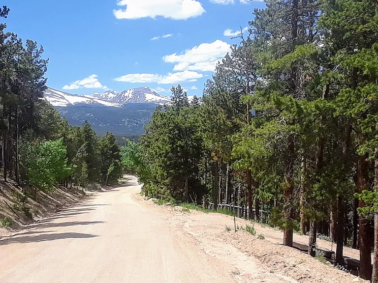 The end of the driveway and views