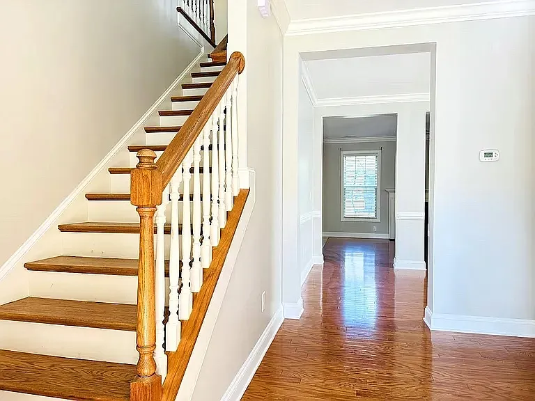 Hardwood stairs and floors