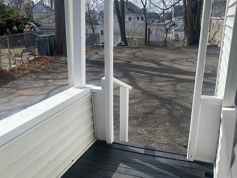 small private porch in back