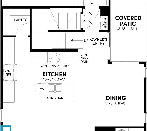 Spark 4 Optional Fireplace at Uplands in Westminster, CO