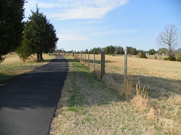 Blacktop drive to house
