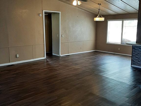 Living and dining areas