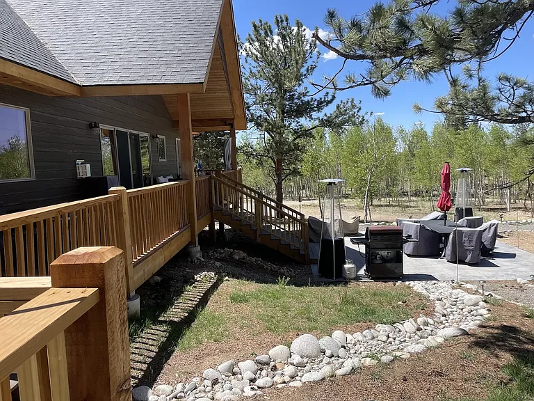 landscaped backyard