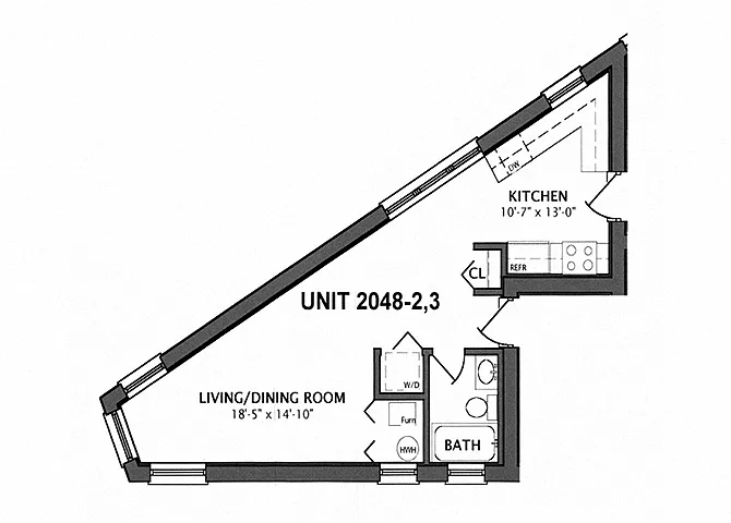 Floor plan Studio (A1)