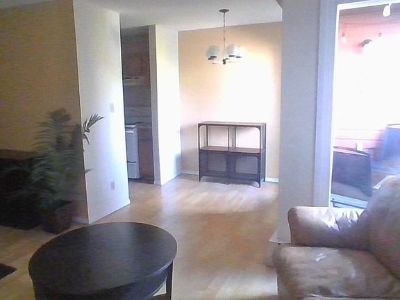 Bright living and dining room