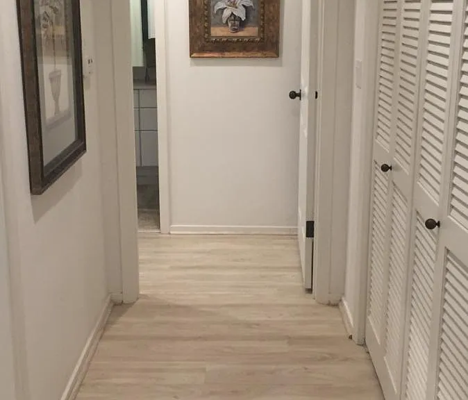 New plank flooring