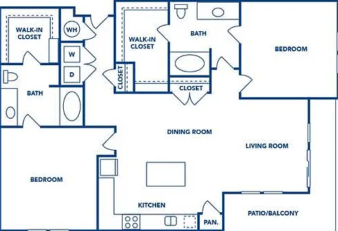 2 Bedroom | 2 Bath | 1248 SF 2 Bedroom | 2 Bath | 1248 SF