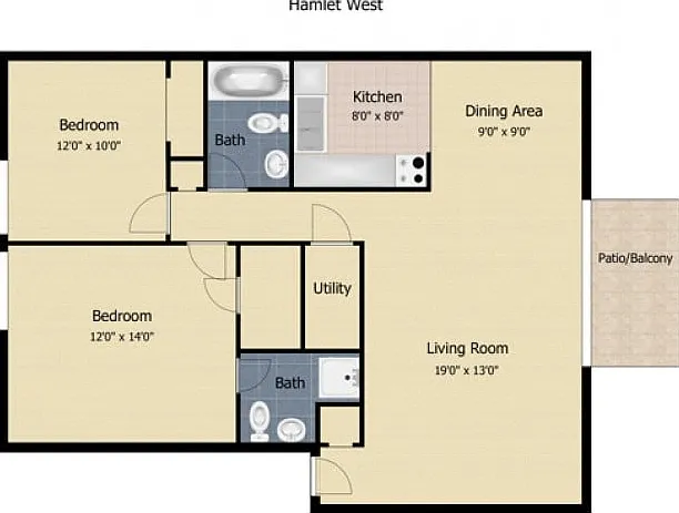 2 Bedroom 2 Bath Apartment 2 Bedroom 2 Bath Apartment