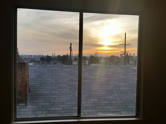 Sunset view from bedroom 1