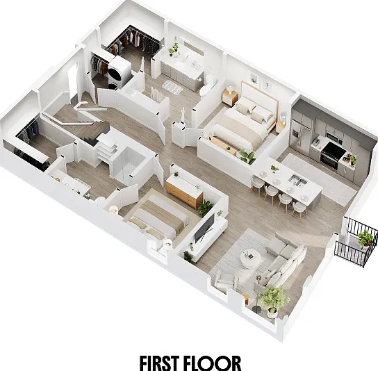 Arrowleaf 3D 1st Floor | 3 Bedroom | Greenside | Silo Park Arrowleaf 3D 1st Floor | 3 Bedroom | Greenside | Silo Park