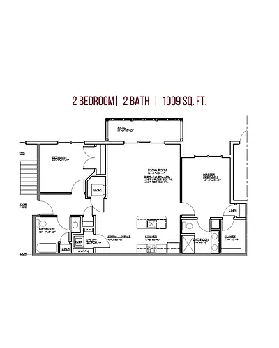 Floor plan 2 Bedroom