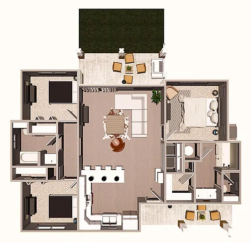 Floor plan 3 Bedroom