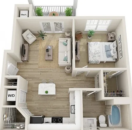 The Clara Studio One Bedroom The Clara Studio One Bedroom