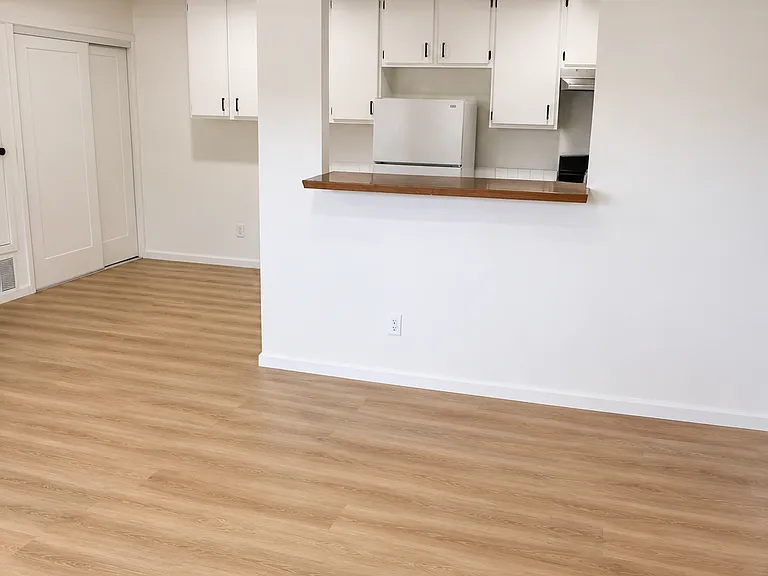 Dining area (to left) from living room