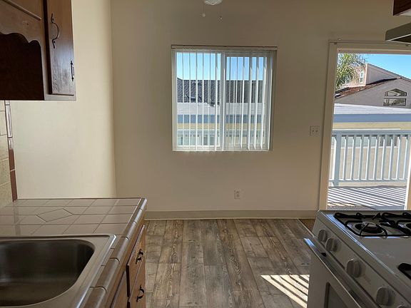 View from kitchen into dining area