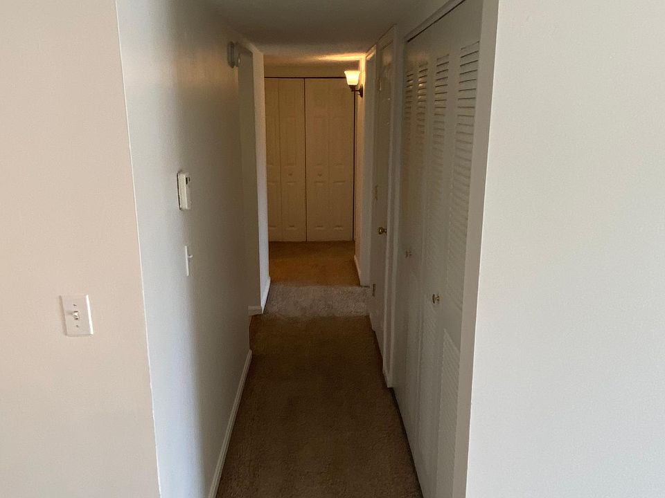 Hallway to kitchen, bathrooms & bedrooms. Laundry closet at the end