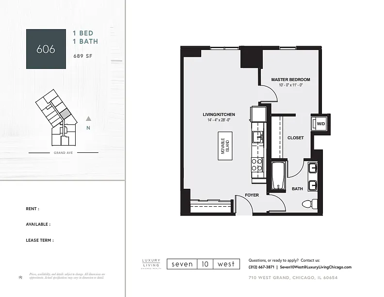 Floor plan 606 (RELET)