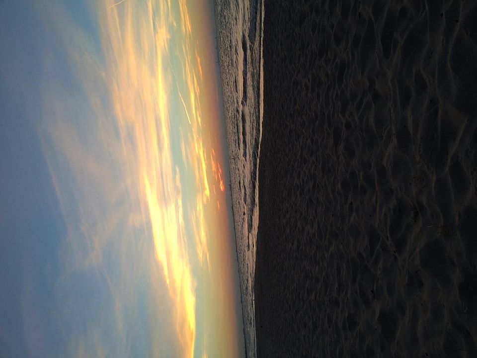 Beach at end of block