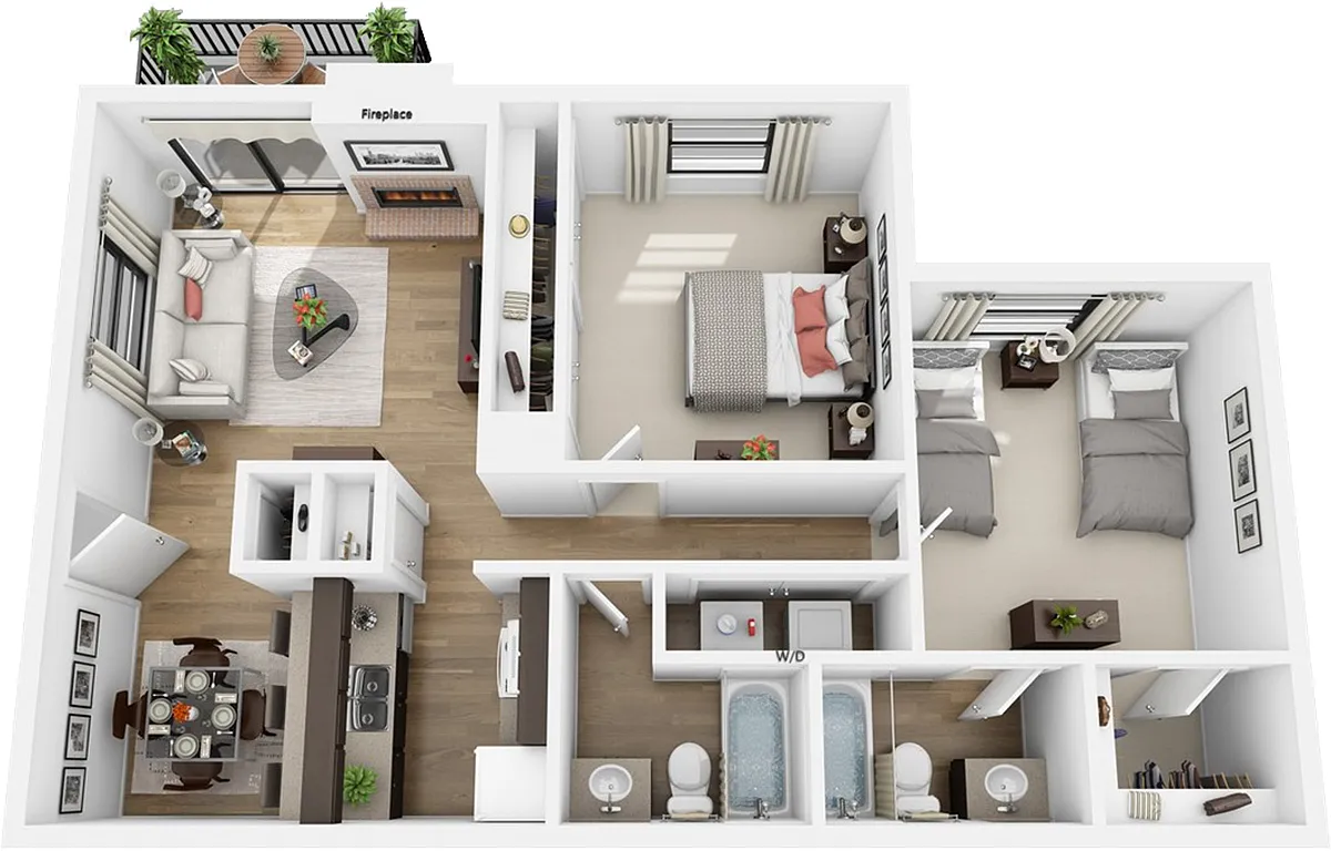 Floor plan B2U