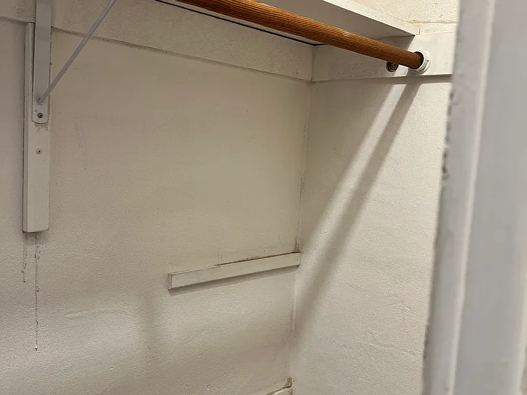 inside closet