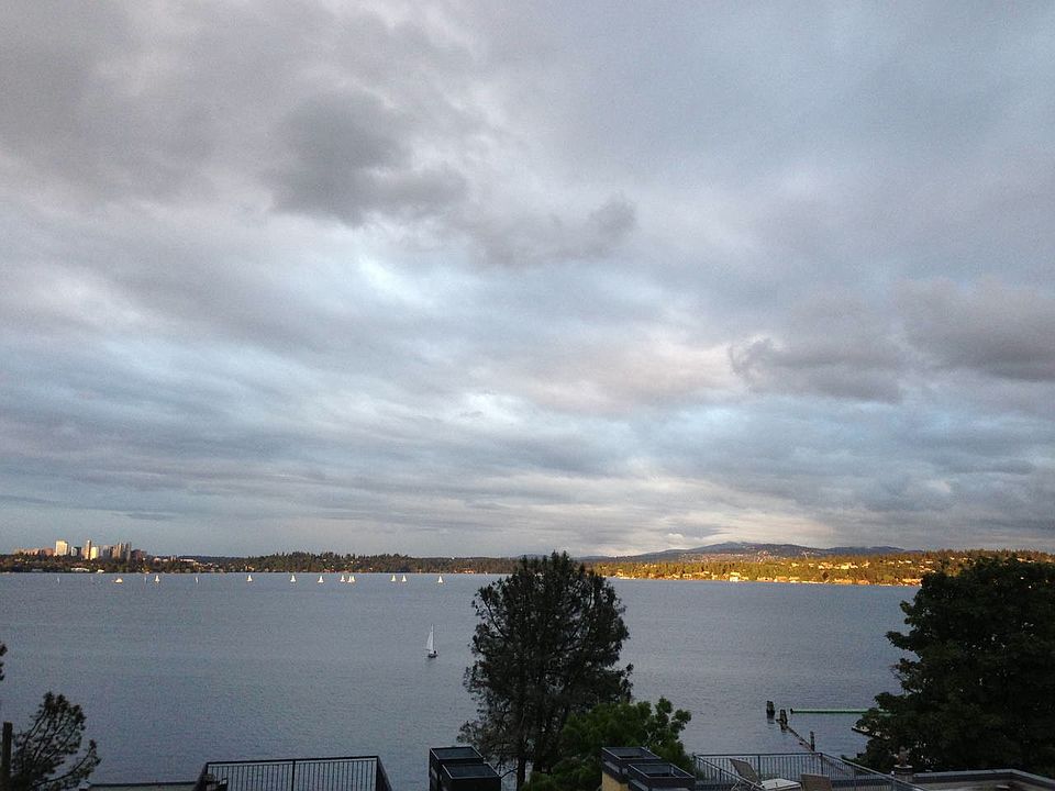 Sweeping views of Lake Washington and the Bellevue skyline