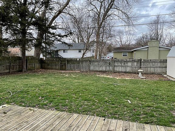 Left side of the backyard