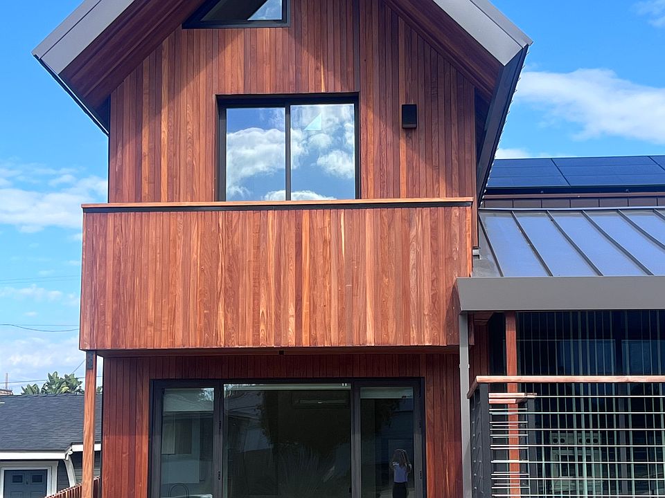 The modern architecture at Dune, 4634 Del Monte Avenue.